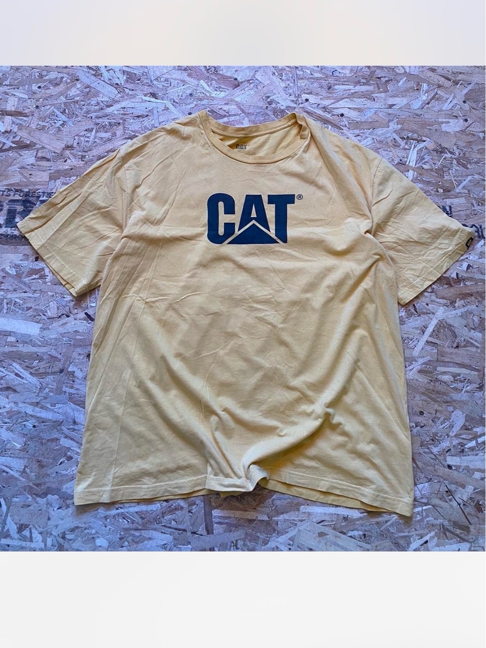 Caterpillar Yellow CAT Logo Short Sleeve T-Shirt